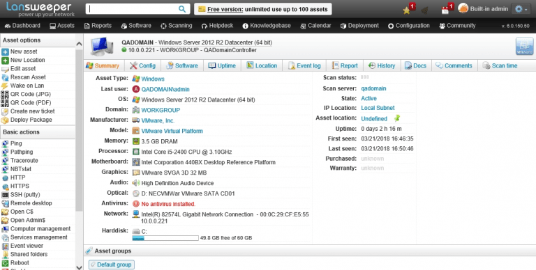 lansweeper software deployment